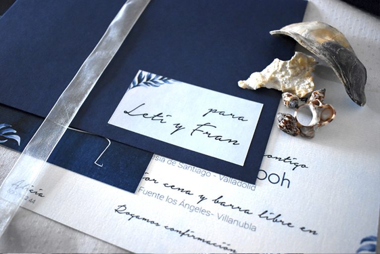 Conjunto papelería de boda
